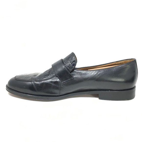 Mezlan Loafers Shoes Size 12 W Black Crocodile main image 8